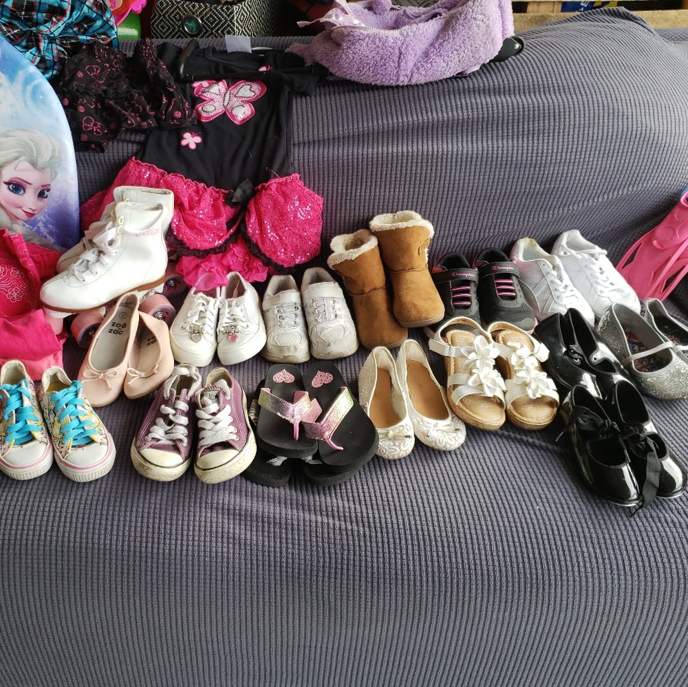 Lots of girls shoes size 11 and 12 $5 EACH